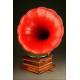 Magnificent Gramophone His Master's Voice, 1905. Excellent reproduction sound.