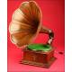 Impressive Howthorne and Sheble Star Gramophone with Special Arm. 1907