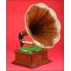 Impressive Howthorne and Sheble Star Gramophone with Special Arm. 1907