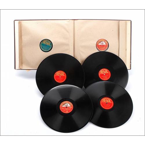 Album with 12 Gramophone Discs. Classical Music. Original Album