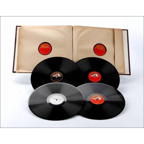 Album with 12 Gramophone Records. Classical Music. Original Album