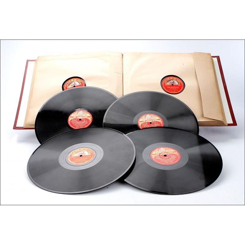Album with 12 Gramophone Records. Opera and Classical Music. Original Album