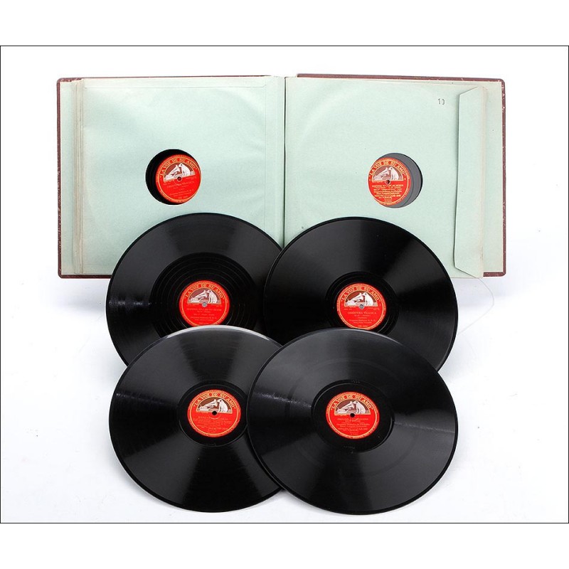 Álbum con 12 Discos de Gramófono. Ópera y Música Clásica. Álbum Original. Mozart