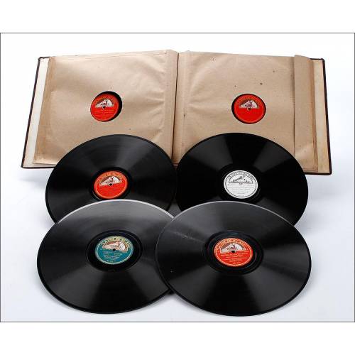 Album with 12 Gramophone Discs. Opera and Classical Music. Original Album