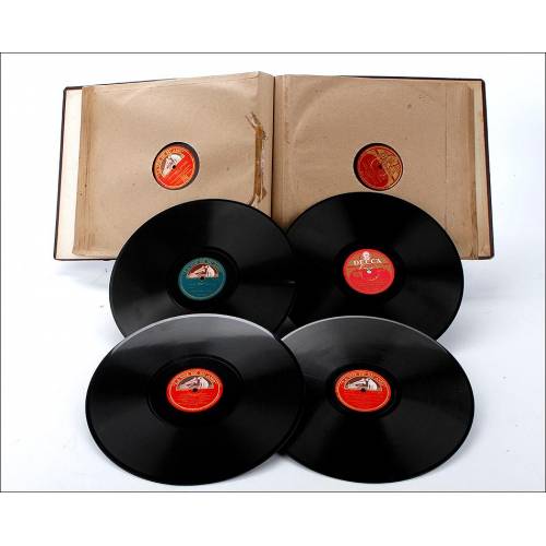 Album with 12 Gramophone Discs. Opera and Classical Music. Original Album