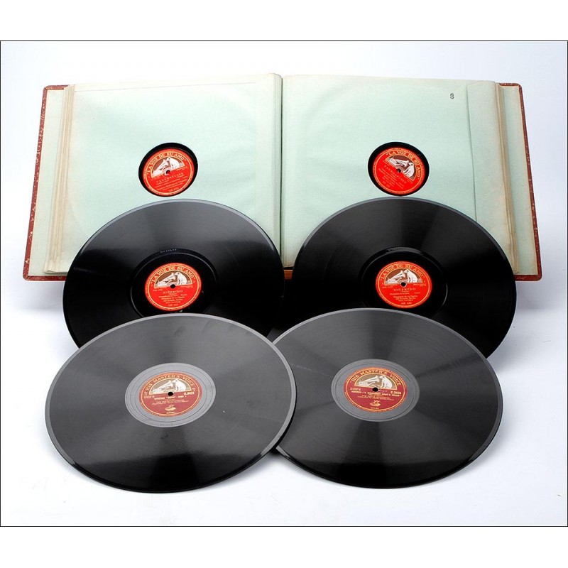 Album with 12 Gramophone Records. Classical Music and Opera. Original Album.