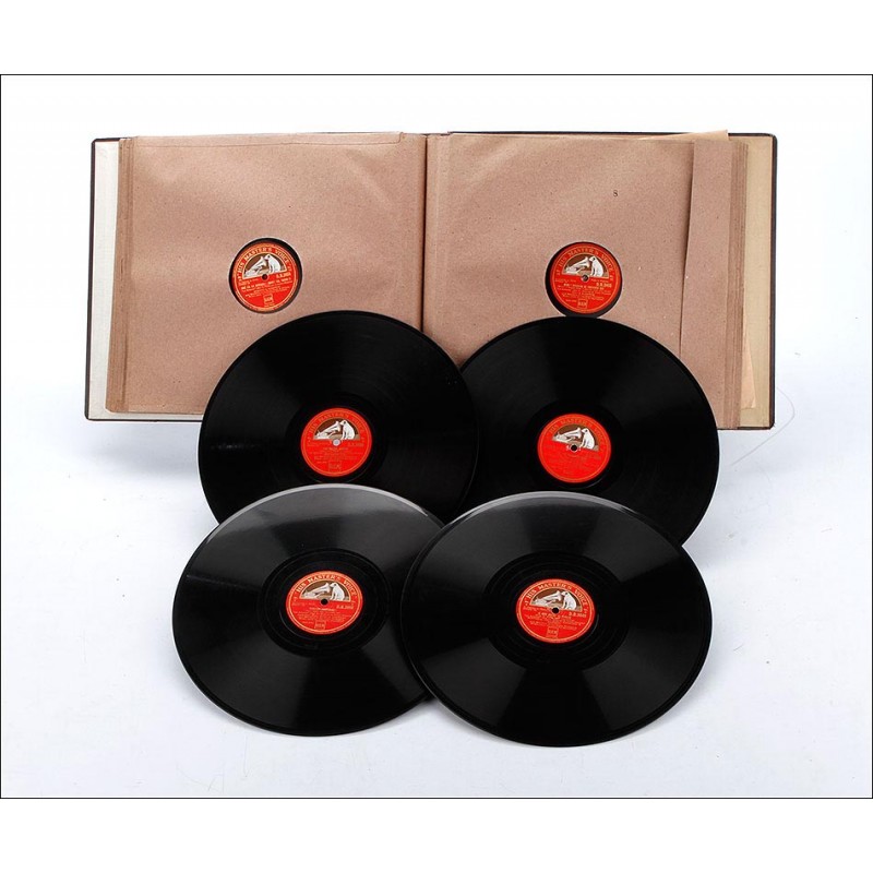 Album with 13 Gramophone Records.