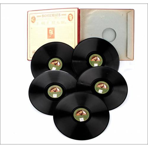 Album with 5 Gramophone Discs