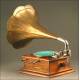 Antique horn gramophone. Circa 1915