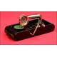 Excelda Swiss Travel Gramophone, 1930's. Perfect condition.