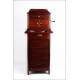 Bellísimo muebledisquero La Voz de Su Amo de madera de caoba, antiguo y en excelentes condiciones.