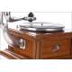Antique HMV horn gramophone Monarch IV for the French Market, Circa 1910.
