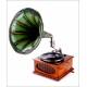 Antique Pathé 'Day and Night' Gramophone in very good working order. France, 1910