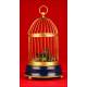 Curious Automaton Bird with Cage, Made in Germany in the 30's. String operated.