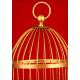Curious Automaton Bird with Cage, Made in Germany in the 30's. String operated.