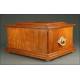Gran Caja de Música Suiza de Madera, 1890. Magníficamente Conservada y Funcionando Muy Bien