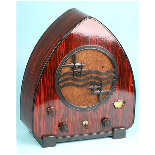 Radio de válvulas Philips 930 A. Lata de jamón. 1931