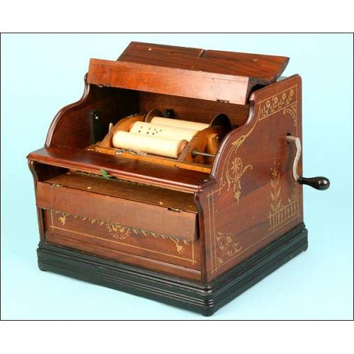 Organillo portátil Mandolina Celestina de 20 notas. 1870