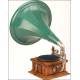 Parlophon horn gramophone, deluxe model. 1910