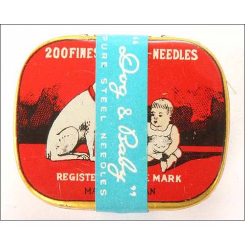 Box of 200 needles for Dog & Baby gramophone. High tone. Sealed