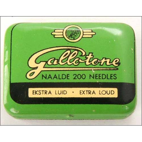 Box of 200 needles for gramophone Gallotone. Ultra-high tone. Sealed