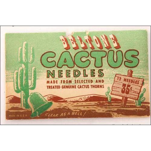 12 very rare needles made of selected cactus thorns.
