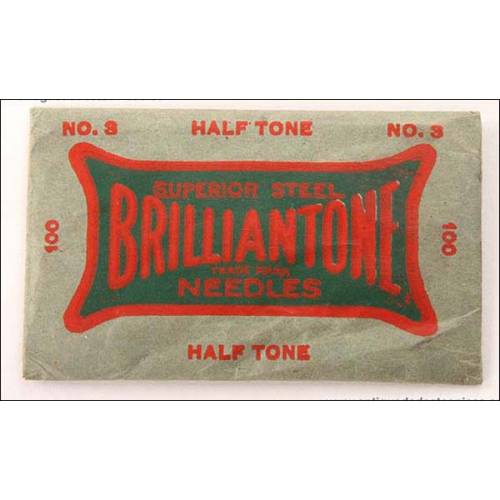 100 needles for Brilliantone gramophone. Medium tone.