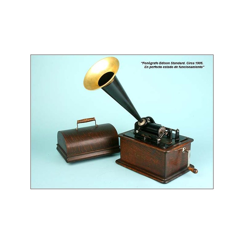 Edison Standard Phonograph. Working. 1905