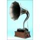 Fonógrafo Edison Home modelo C , con trompeta cygnet