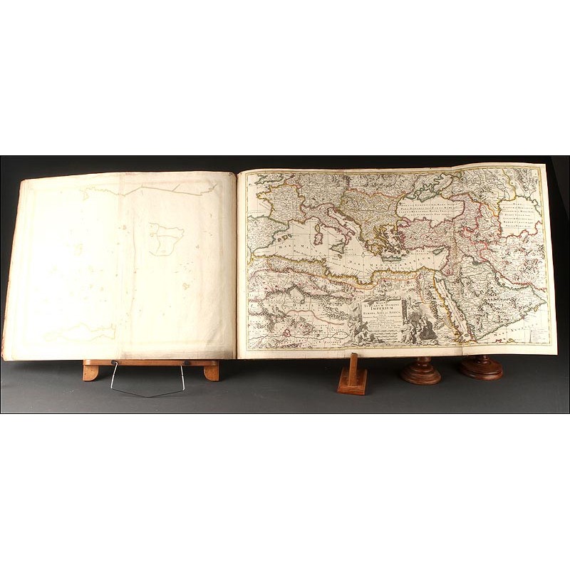 Atlas de Nicolas Visscher del Año 1670. Con 23 Magníficos Mapas. OPORTUNIDAD