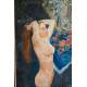 Original Impressionist Nude by Vladimir Bourov. Russian School, XX Century. Great Beauty