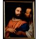 Titian. Payment of the Tribute'. Original Oil Painting of the XVIII Century. Follower of Titian