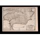 Detailed Map of Southern Spain by P. Starckman. France, 1705