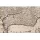 Detailed Map of Southern Spain by P. Starckman. France, 1705