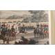 Engraving with Scene of the Maneuvers of the French Imperial Guard in Tilsit. Year 1820