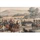 Engraving with Scene of the Maneuvers of the French Imperial Guard in Tilsit. Year 1820