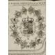 Grabado con el Árbol Genealógico de los Reyes y Emperadores de la Casa de Austria. Francia, 1721