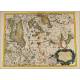 Attractive Antique Map by Cartographer Nicolas Sanson. France, 1693. Perfect Condition