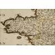 Beautiful Map, Original 1665, of France. Nicolas Sanson. Very Well Preserved