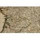 Precioso Mapa, Original de 1665, de Francia. Nicolas Sanson. Muy Bien Conservado