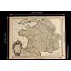 Beautiful Map, Original 1665, of France. Nicolas Sanson. Very Well Preserved