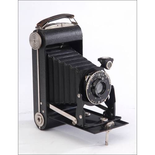 Preciosa Cámara de Fuelle Kodak Junior Six-20 Serie III, Funcionando Bien. EEUU, Años 30