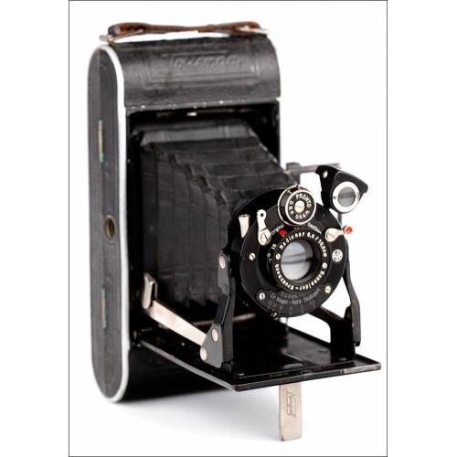 Cámara de Fuelle Nagel-Kodak Vollenda 68 Fabricada en Alemania en 1937. En Buen Estado y Funcionando