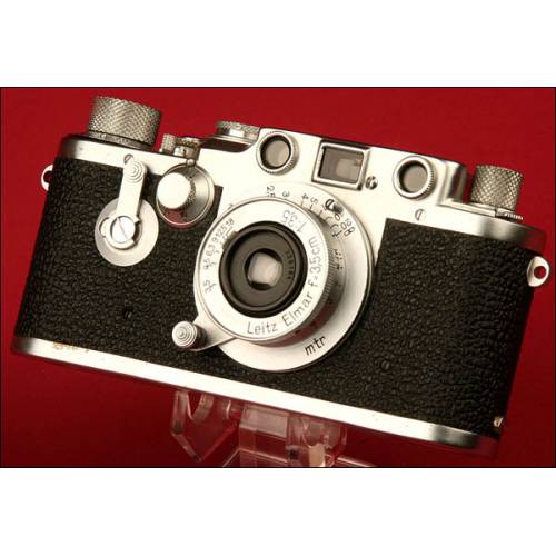 Fantástica Cámara Marca Leica Modelo IIIC convertida en IIIF. Ca.1950.
