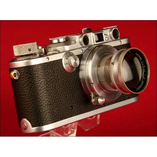 Cámara de Fotos Leica Modelo III-A, Año 1935. Funcionando Perfectamente. Objetivo Leica