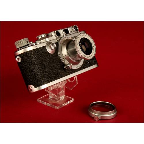 Fantástica Cámara Leica Modelo III-A de 1948. Funda Original. Funciona Pefectamente