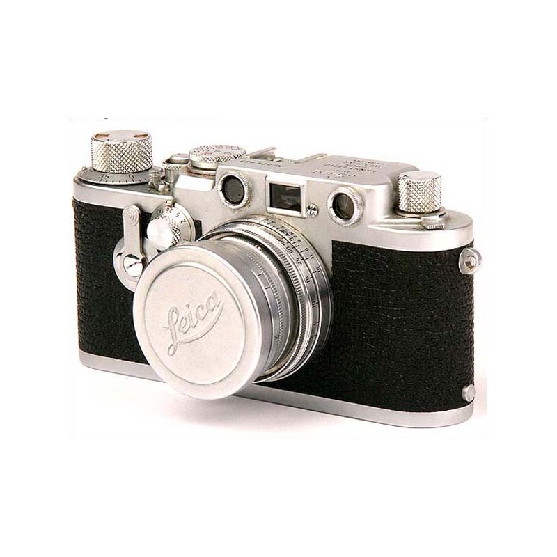 Magnífica Leitz Wetzlar Leica III f red dial. 1956