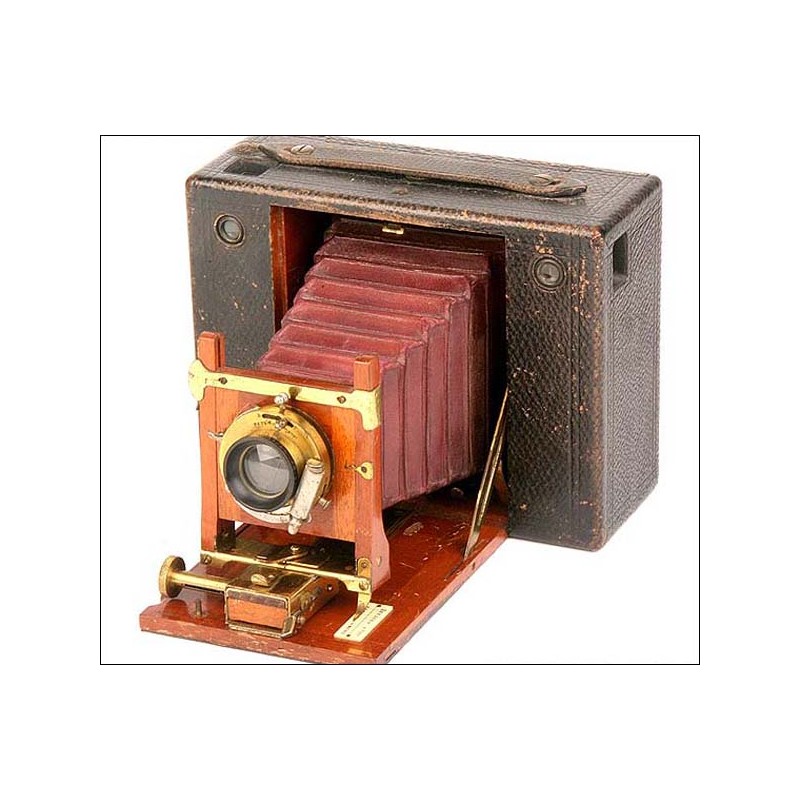 Antigua cámara de fuelle Kodak nº4. 1885