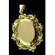 19th Century French Gold and Garnet Photo Frame Pendant. In Very Good Condition