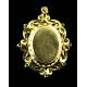 19th Century French Gold and Garnet Photo Frame Pendant. In Very Good Condition